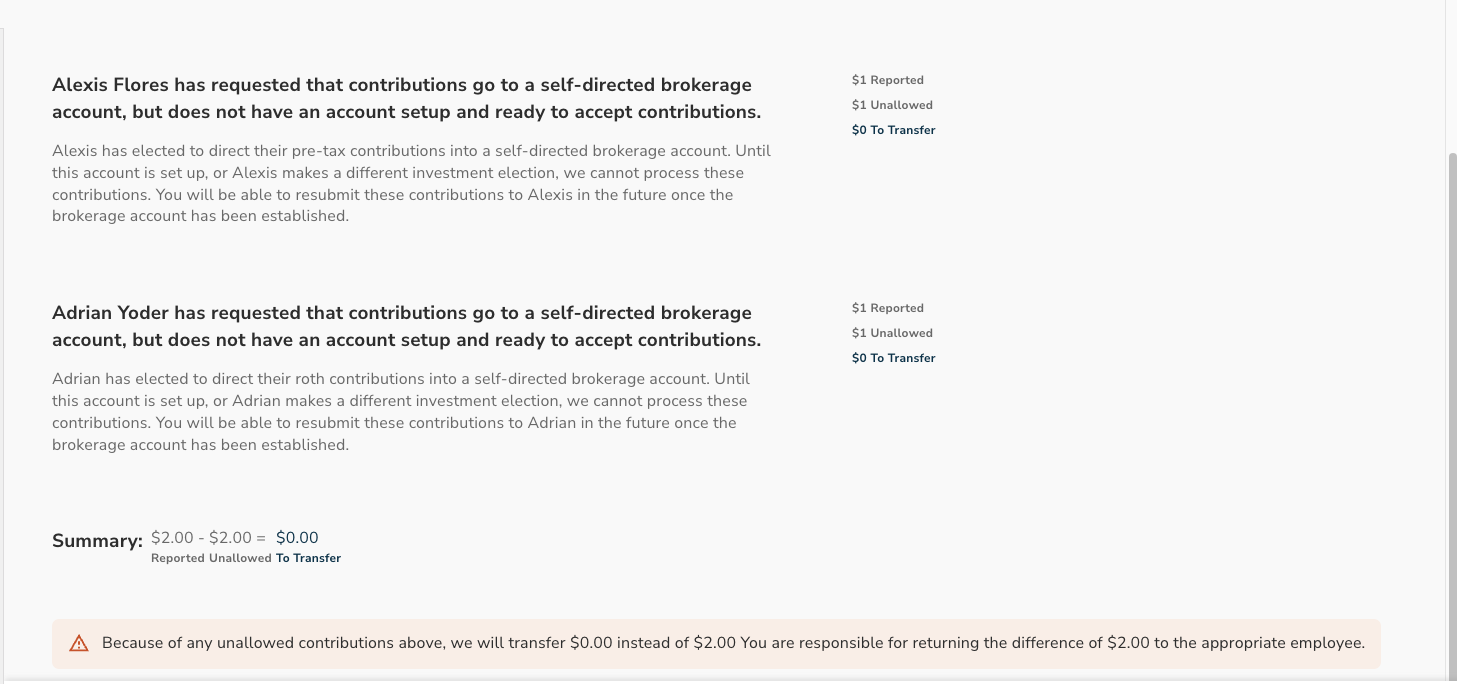 Voya - Error Messages - Self Directed Brokerage - 20231021.png