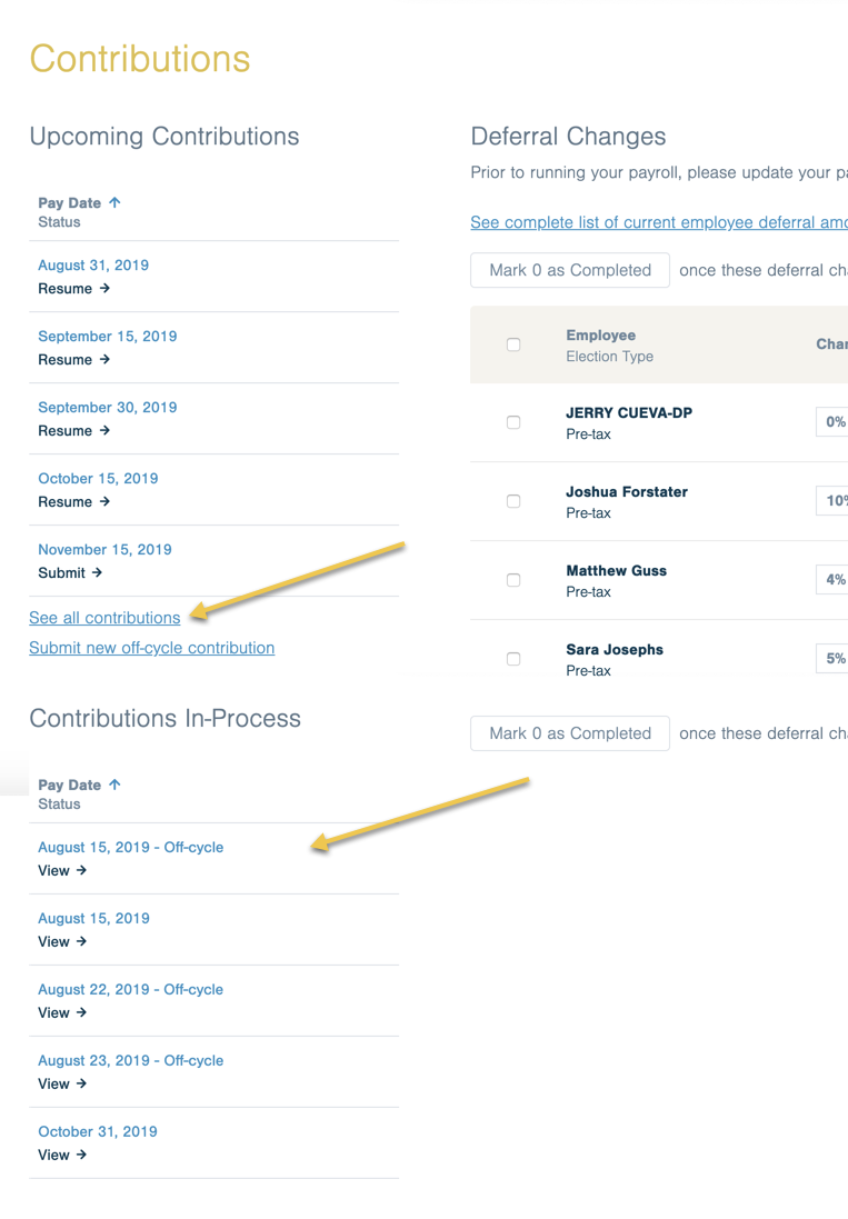 Viewing the Status of a Previous Submission – ProgramPay